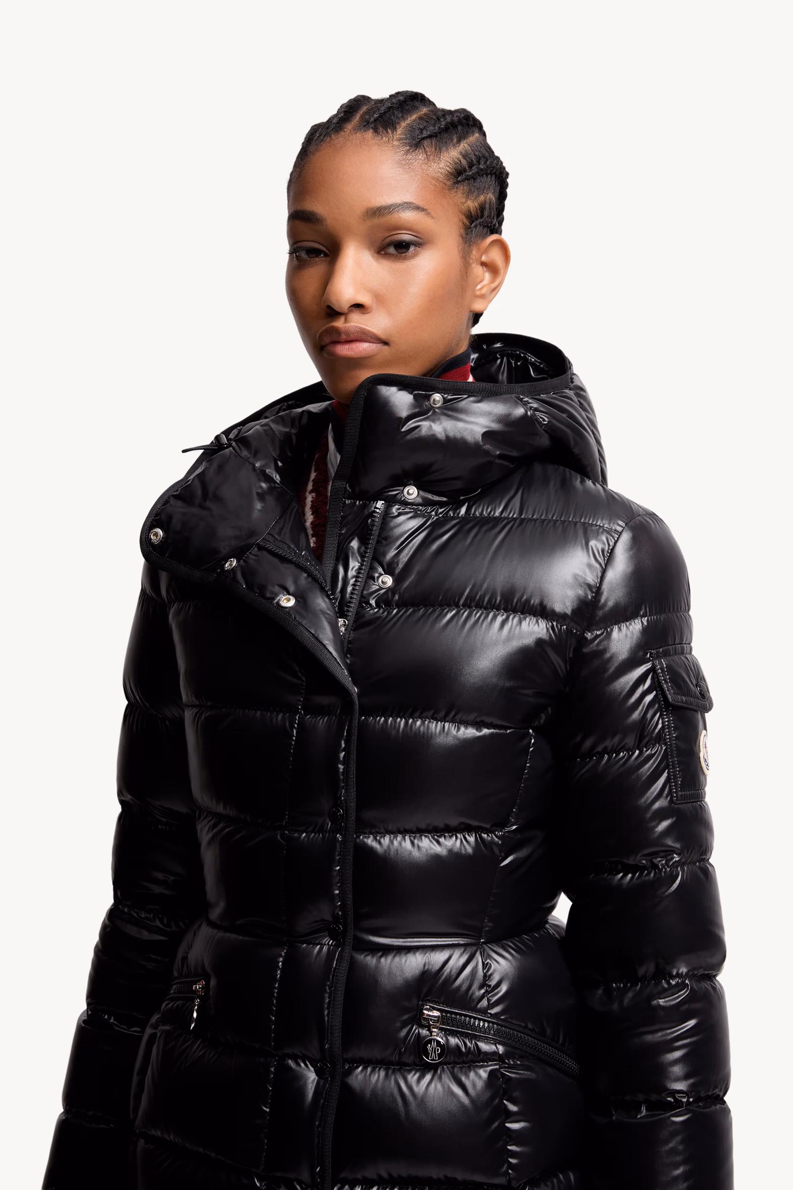Barante Hooded Short Down Jacket Women Black Moncler 6